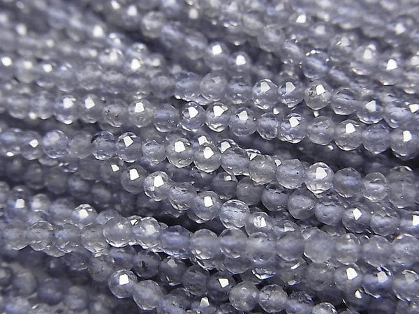 Faceted Round, Iolite Gemstone Beads