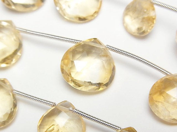 [Video]High Quality Citrine AAA- Chestnut Faceted Briolette 1strand (7pcs)