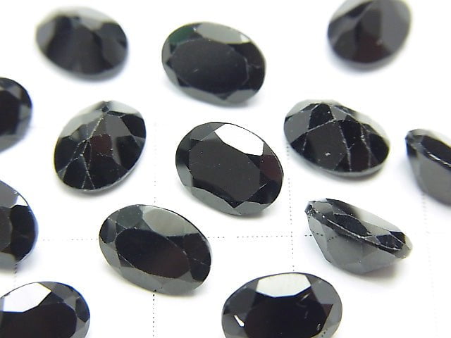 [Video] High Quality Black Spinel AAA Undrilled Oval Faceted 8x6mm 10pcs $9.79!