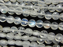High Quality! 1strand $13.99! Rainbow Moon Stone AA ++ Faceted Coin 4x4x2mm 1strand (aprx.15inch / 37cm)