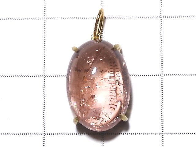 [Video] [One of a kind] Made in Japan!  High Quality Tourmaline AAA Pendant 18KGP NO.14