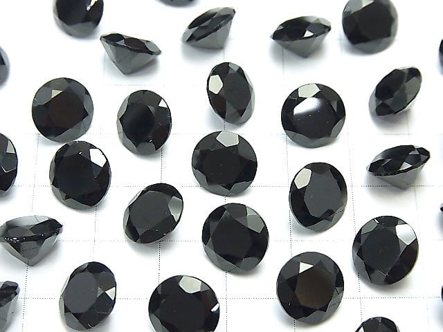 High Quality Black Spinel AAA Undrilled Round Faceted 10x10mm 2pcs $5.79!