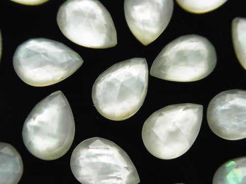 Green Amethyst, Pear Shape, Rose Gemstone Beads