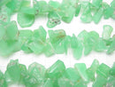 Chrysoprase AA + Rough Nugget Top Side Drilled Hole half or 1strand beads (aprx.8inch / 20cm)