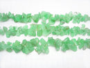 Chrysoprase AA + Rough Nugget Top Side Drilled Hole half or 1strand beads (aprx.8inch / 20cm)