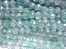 [Video] High Quality!  Apatite AA+ Faceted Round 4mm  1strand beads (aprx.15inch/36cm)
