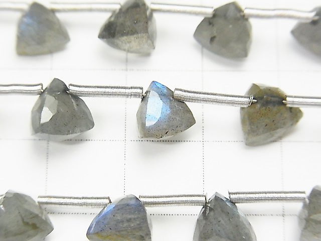 1strand $17.99! Labradorite AA ++ Solid Triangle Cut 8x8x8mm 1strand (8pcs)