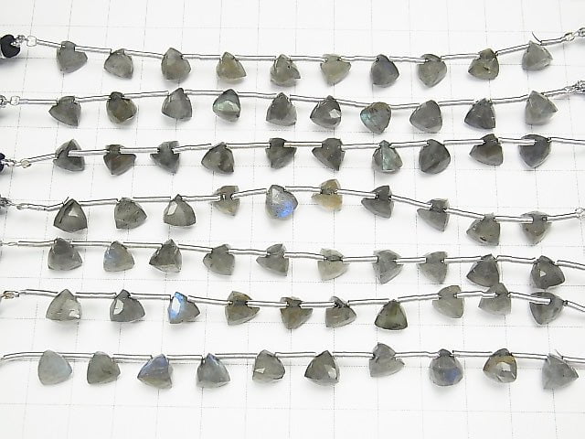 1strand $17.99! Labradorite AA ++ Solid Triangle Cut 8x8x8mm 1strand (8pcs)