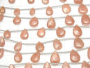 [Video]Peru Rhodochrosite AA ++ Pear shape Faceted Briolette 1strand (10pcs)