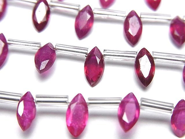 Marquise, Ruby Gemstone Beads