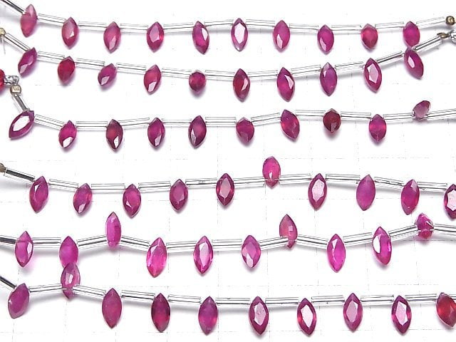 [Video]High Quality Ruby AAA Marquise Faceted 8x4mm 1strand (8pcs )