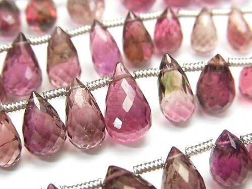 Drop, Faceted Briolette, Tourmaline Gemstone Beads