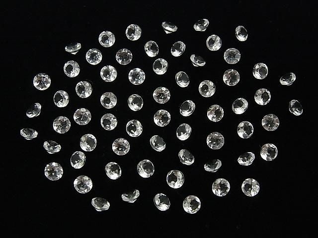 高品質水晶 AAA 散珠 圓刻面 4x4mm 10顆