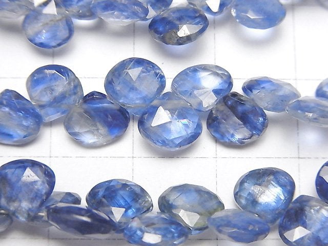 [Video] High Quality Kyanite AAA- Chestnut Faceted Briolette half or 1strand beads (aprx.7inch / 18cm)