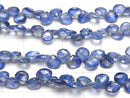[Video] High Quality Kyanite AAA- Chestnut Faceted Briolette half or 1strand beads (aprx.7inch / 18cm)