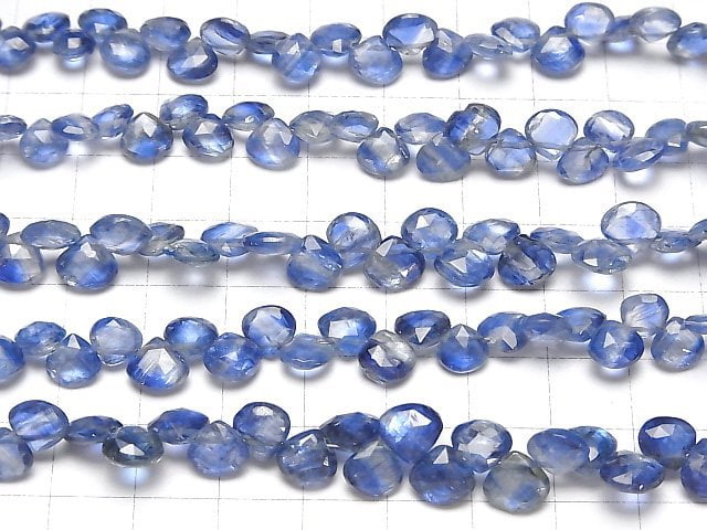 [Video] High Quality Kyanite AAA- Chestnut Faceted Briolette half or 1strand beads (aprx.7inch / 18cm)