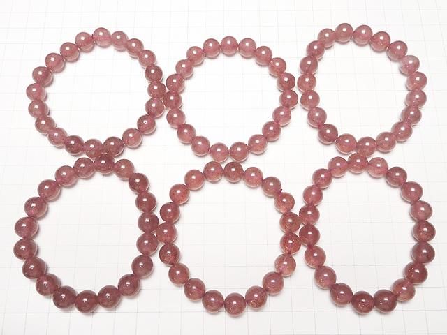[Video] Pink Epidote AA++ Round 10mm Bracelet