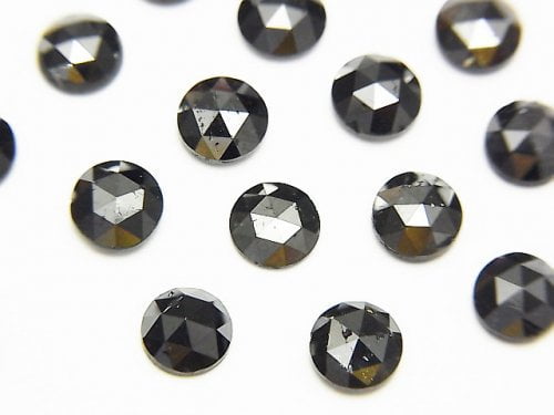 Diamond, Rose, Round Gemstone Beads