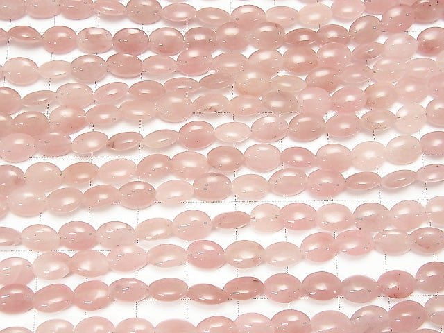 [Video] Guava Quartz AAA- Oval 8x6mm 1strand beads (aprx.7inch/18cm)