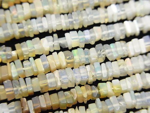 Opal, Rectangle, Roundel Gemstone Beads