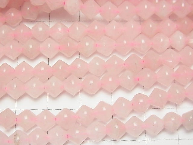 High Quality!  1strand $6.79! Rose Quartz AA++ Faceted Button Roundel 6x6x5mm 1strand beads (aprx.15inch/38cm)