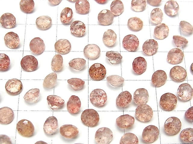 High Quality Pink Epidote AAA Undrilled Round Faceted 5x5mm 10pcs $6.79!