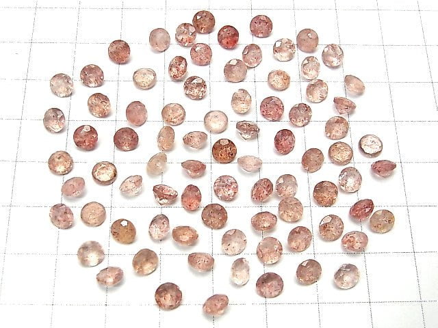 High Quality Pink Epidote AAA Undrilled Round Faceted 5x5mm 10pcs $6.79!