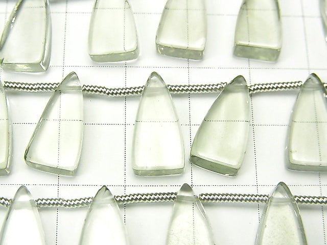 1strand $39.99! Green Amethyst AAA Flat Triangle 16x8mm 1strand (8pcs).