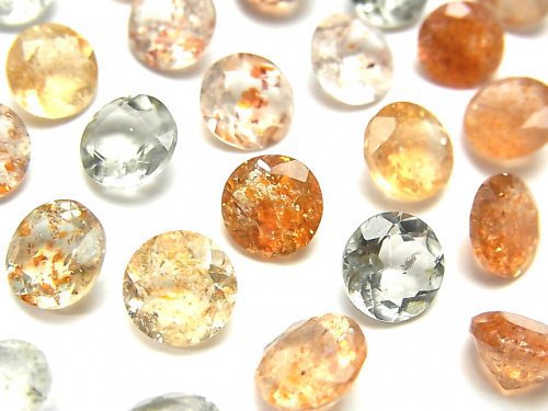 [Video] High Quality Multi Color Sunstone AAA Undrilled Round Faceted 8x8mm 5pcs $12.99!