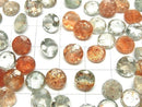 [Video]High Quality Multicolor Sunstone AAA Loose Stone Round Faceted 8x8mm 3pcs
