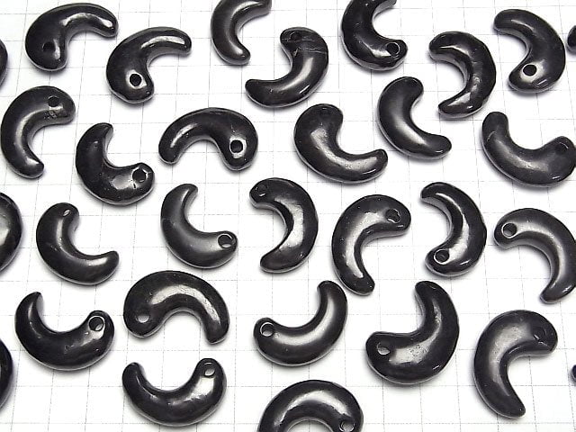 [Video] Russia Shungite AA ++ Comma Shaped Bead 30x19mm 1pc $4.79!