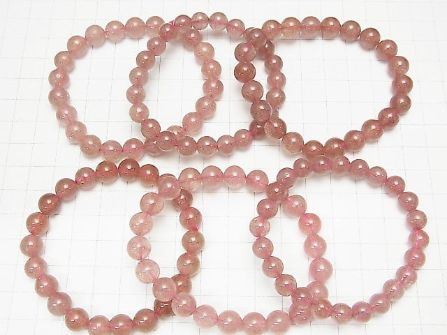 Pink Epidote AA Round 9mm Bracelet