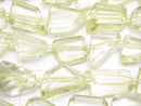[Video] High Quality Lemon Quartz AAA- Flat Faceted Nugget half or 1strand beads (aprx.13inch / 32cm)