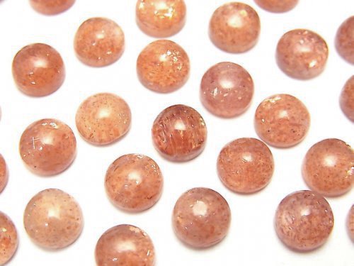 Cabochon, Sunstone Gemstone Beads