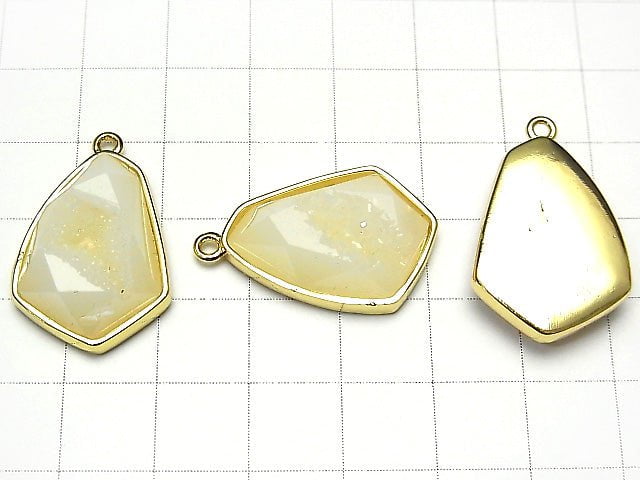 Druzy Agate Deformation Marquise Charm 24x17.5mm 2pcs $5.79!