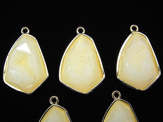 Druzy Agate Deformation Marquise Charm 24x17.5mm 2pcs $5.79!