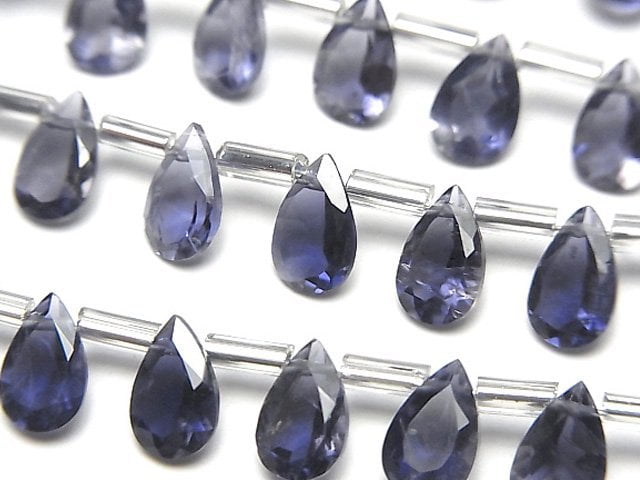 Iolite, Pear Shape Gemstone Beads