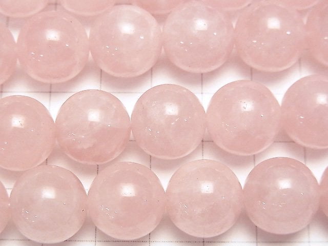 [Video] Rose Quartz AA++ Round 14mm half or 1strand beads (aprx.15inch / 37cm)