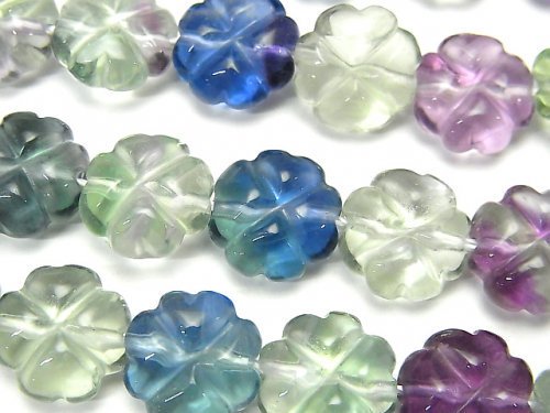 Clover, Fluorite Gemstone Beads