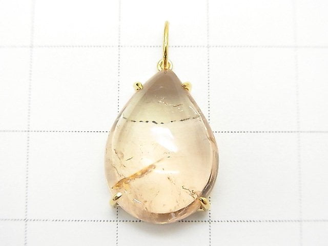 [Video] [One of a kind] Made in Japan!  High Quality Tourmaline AAA Pendant 18KGP NO.108