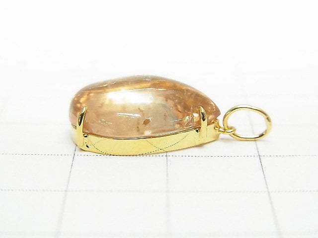 [Video] [One of a kind] Made in Japan!  High Quality Tourmaline AAA Pendant 18KGP NO.108