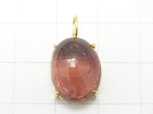 [Video] [One of a kind] Made in Japan!  High Quality Tourmaline AAA Pendant 18KGP NO.117