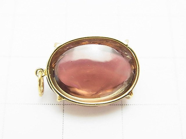 [Video] [One of a kind] Made in Japan!  High Quality Tourmaline AAA Pendant 18KGP NO.117