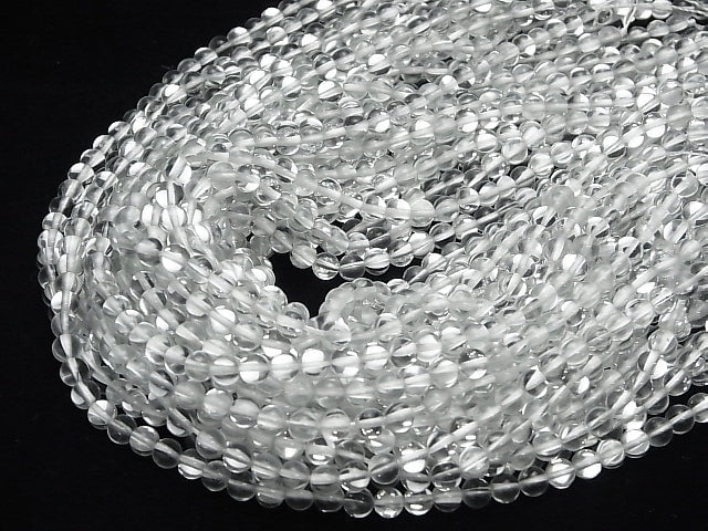 [Video] Silver Luna Flash Round 6mm 1strand beads (aprx.14inch/35cm)