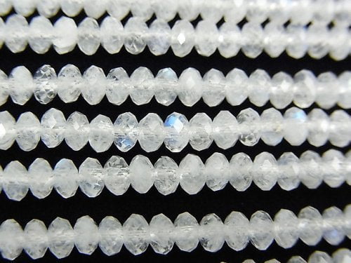 Rainbow Moonstone, Roundel Gemstone Beads