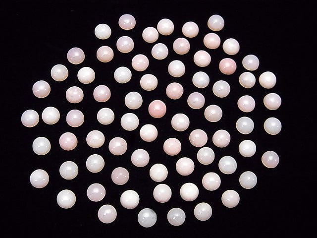 Pink Opal AAA- Round Cabochon 4x4mm 10pcs $6.79!