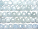 [Video] High Quality!  Aquamarine AA++ Cube Shape 8x8x8mm 1strand beads (aprx.7inch/18cm)