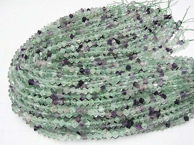 High Quality! 1strand $7.79! Multicolor Fluorite AA Faceted Button Roundel 6x6x5.5mm 1strand beads (aprx.15inch / 37cm)