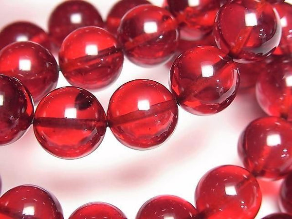 [Video] Red Amber Round 12mm Bracelet