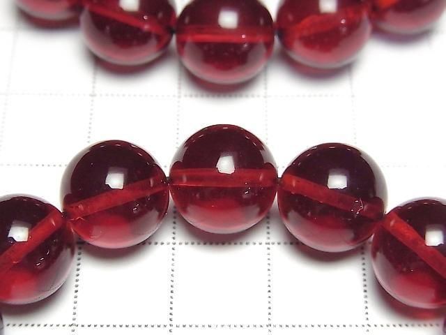 [Video] Red Amber Round 12mm Bracelet